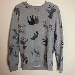 Animal print sweater